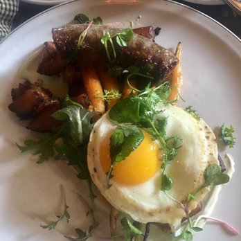 Woodberry Kitchen - Lamb sausage with potatoes, carrots and egg. Phenomenal! - American Near Me - Baltimore, Maryland Woodberry Kitchen - Lamb sausage with potatoes, carrots and egg. Phenomenal! - American Near Me - Baltimore, Maryland