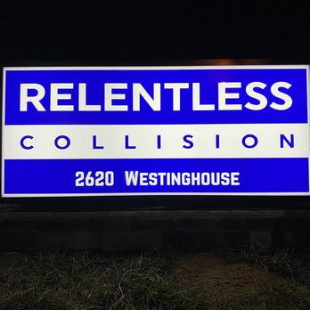 Relentless Collision - Relentless Collision street sign - Body Shops Near Me - Raleigh, North Carolina