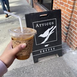 Exterior outside entrance of Atticus Coffee & Gifts - Spokane, Washington Exterior outside entrance of Atticus Coffee & Gifts - Spokane, Washington