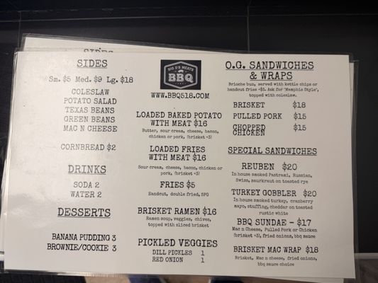 Menu photo 1 Big D’s Meats BBQ Albany, NY