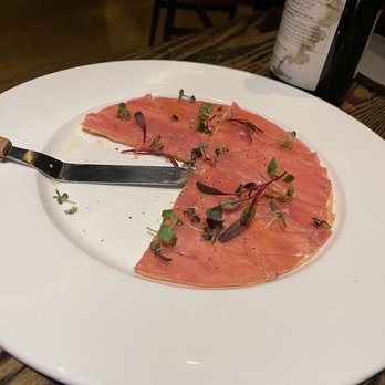 Yellowtail Japanese Restaurant & Lounge - Akira Back Tuna Pizza my FAV - Japanese Near Me - Las Vegas, Nevada
