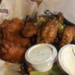 Levy Restaurants - Buffalo sauce and firecracker sauce chicken wings