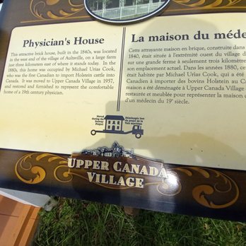 Upper Canada Village - Sign - Landmarks & Historical Buildings Near Me - South Dundas, Ontario