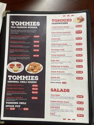 Menu photo 7 Tommie's Castaic Cafe Castaic, CA