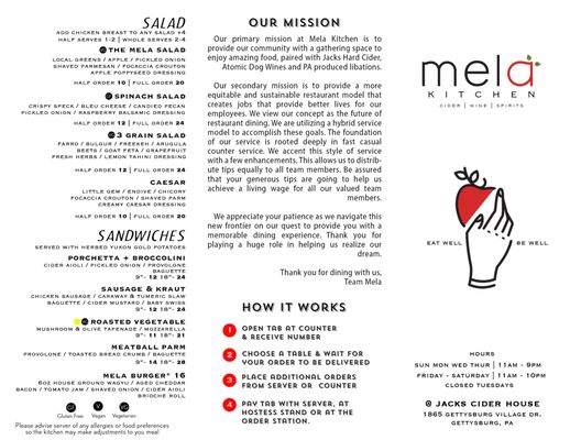 Menu photo 6 The Core Kitchen at Atomic Dog Cidery Gettysburg, PA Menu photo 6 The Core Kitchen at Atomic Dog Cidery Gettysburg, PA