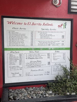 Menu photo 7 El Burrito Redlands, CA