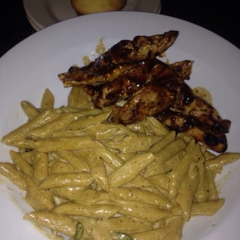 Footprints Cafe - Rasta Pasta with jerk chicken strips, best pasta ever - Bars Near Me - Brooklyn, New York