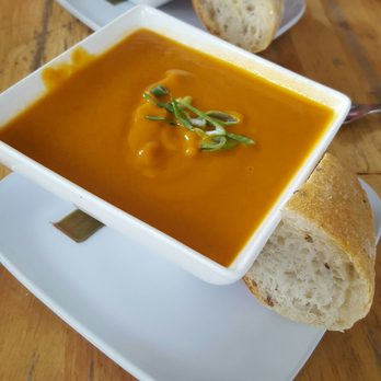 Communitea Cafe - yam and peanut soup - Gluten-Free Near Me - Canmore, Alberta