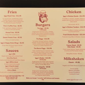 Iggy's Burger - The menu - Burgers Near Me - Sebastopol, California Iggy's Burger - The menu - Burgers Near Me - Sebastopol, California
