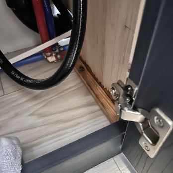 Giant RV - Leaking pipe damage panel - RV Repair Near Me - Downey, California Giant RV - Leaking pipe damage panel - RV Repair Near Me - Downey, California