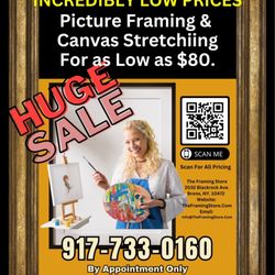 The Framing Store - Pricing is even better now at the new Bronx location.We saved over a hundred dollars