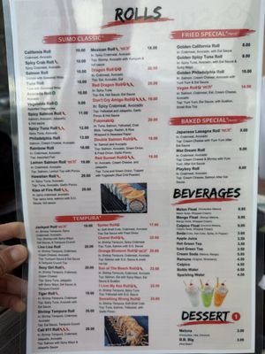 Menu photo 2 Sumo AYCE Sushi Honolulu, HI