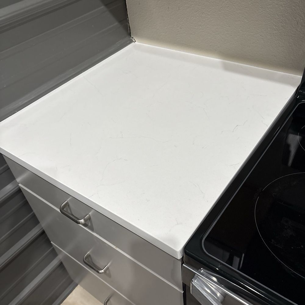River City Fabricators - Left side of stove - Countertop Installation Near Me - Wimberley, Texas River City Fabricators - Left side of stove - Countertop Installation Near Me - Wimberley, Texas