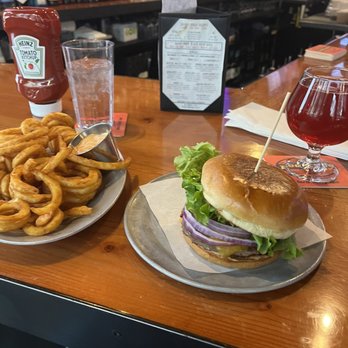 The Westy Roosevelt - Fries, Cran Raspberry Cider, and Single burger with cheddar! Yum! - Sports Bars Near Me - Seattle, Washington The Westy Roosevelt - Fries, Cran Raspberry Cider, and Single burger with cheddar! Yum! - Sports Bars Near Me - Seattle, Washington