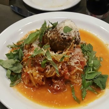 Industrial Eats - Spaghetti squash with meatballs. Can't even tell you aren't eating real noodles - Pizza Near Me - Buellton, California Industrial Eats - Spaghetti squash with meatballs. Can't even tell you aren't eating real noodles - Pizza Near Me - Buellton, California