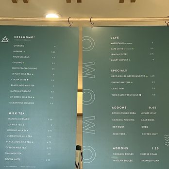 OMOMO Tea Shoppe - Menu: 2/2023 - Coffee & Tea Near Me - Irvine, California OMOMO Tea Shoppe - Menu: 2/2023 - Coffee & Tea Near Me - Irvine, California