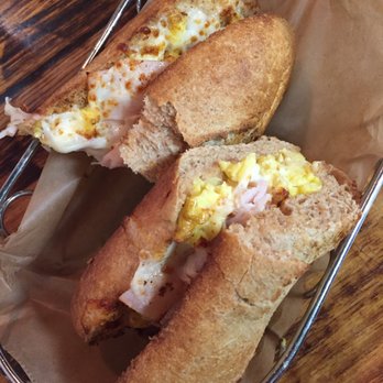 Macondo Coffee Roasters - Ham, cheese and egg, wheat baguette. - Coffee & Tea Near Me - Doral, Florida