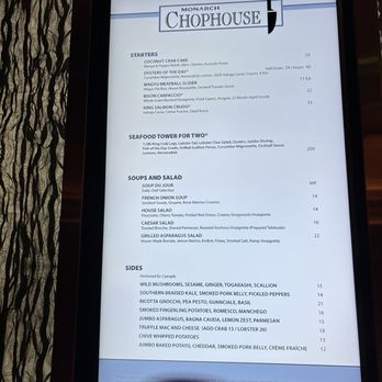 Monarch Chophouse - Menu - Steakhouses Near Me - Black Hawk, Colorado