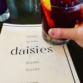 Daisies - Beet old fashioned, paper menu. - Pasta Shops Near Me - Chicago, Illinois