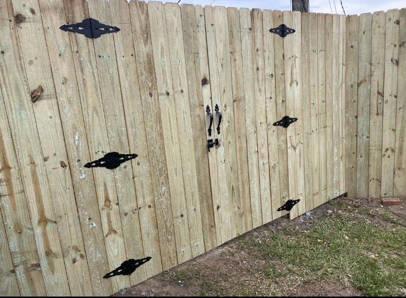 Slide of Fence Line Construction