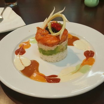 Hon Sushi - Spicy salmon tower! - Sushi Bars Near Me - Carrollton, Texas