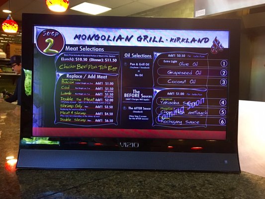Menu photo 3 Mongolian Grill Kirkland, WA
