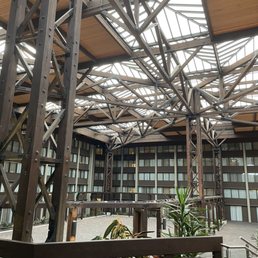 Interior conference center felt open and rural