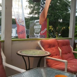 The Green Stop - Outside seating...just basic, but comfy