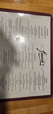Menu photo 1 Fenwick's Charlotte, NC