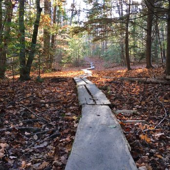 Fuller Farm - Bird trail wooden walkways- you don't have to use them unless it's super muddy but I still do. - Hiking Near Me - Scarborough, Maine