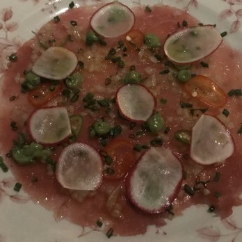 Swan - Tuna Carpaccio* - Modern European Near Me - Miami, Florida Swan - Tuna Carpaccio* - Modern European Near Me - Miami, Florida