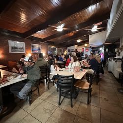 Columbine Steak House & Lounge - Busy busy on a Saturday night. Getting steaks to go.