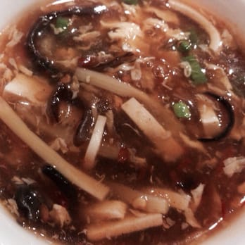 Red Chilli Sichuan Restaurant - Hot and sour soup close up in my little bowl - Chinese Near Me - Burwood, NSW