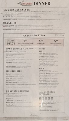 Menu photo 3 LongHorn Steakhouse San Antonio, TX