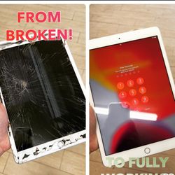 Travel Tech - Before and After Ipad screen replacement