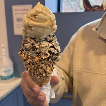 Bmore Licks - Double scoops fancy waffle cone - Ice Cream & Frozen Yogurt Near Me - Baltimore, Maryland Bmore Licks - Double scoops fancy waffle cone - Ice Cream & Frozen Yogurt Near Me - Baltimore, Maryland