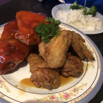 99 Chicken - Spicy Sauce and Soy Sauce Half/Half chicken - Korean Near Me - Santa Clara, California 99 Chicken - Spicy Sauce and Soy Sauce Half/Half chicken - Korean Near Me - Santa Clara, California