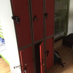 Venture Hostel - Lockers. Don't forget your padlock!
