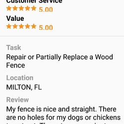 Lego's Handyman Services - Some reviews