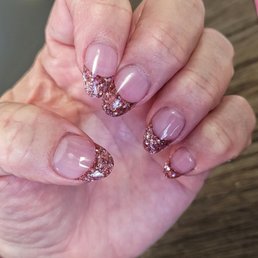 Glitter French Tips by Andy Glitter French Tips by Andy