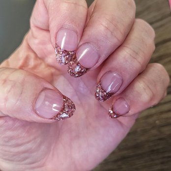 Anthony Vince' Nail Spa - Glitter French Tips by Andy - Nail Salons Near Me - Aurora, Colorado Anthony Vince' Nail Spa - Glitter French Tips by Andy - Nail Salons Near Me - Aurora, Colorado