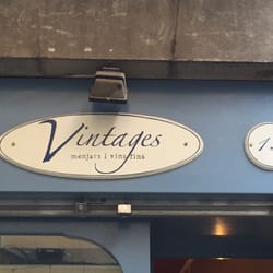 Vintages - The front sign.