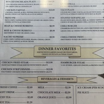 Sierra Grande Resturant - Breakfast menu - American Near Me - Des Moines, New Mexico