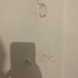 Holes filled with tissue Holes filled with tissue