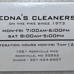 Edna's Cleaners - Business card