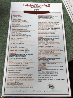 Menu photo 4 Lakefront Bar & Grill Cascade, ID Menu photo 4 Lakefront Bar & Grill Cascade, ID