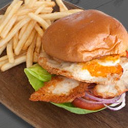 Gourmet Pizza & Soup Co - Portugese Chicken Burger