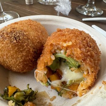 Beccofino Food Truck - Arancini. Fried stuffed risotto ball. - Italian Near Me - Eugene, Oregon