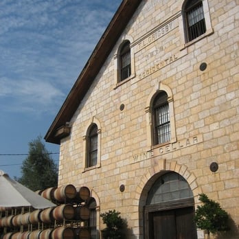 Regusci Winery - right outside the tasting room - Wine Tasting Room Near Me - Napa, California Regusci Winery - right outside the tasting room - Wine Tasting Room Near Me - Napa, California