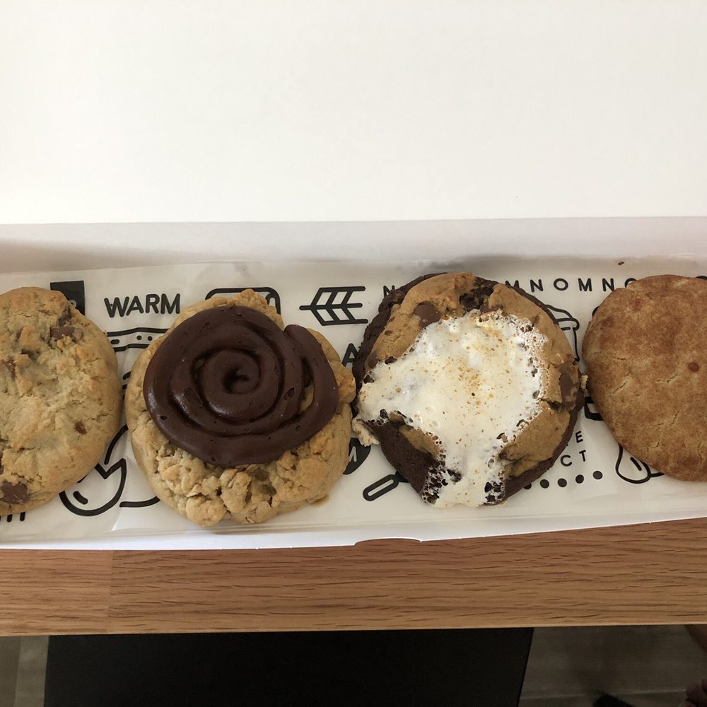 Crumbl - Ahwatukee - Chocolate chip, peanut butter bar, s'mores, and snickerdoodle - Bakeries Near Me - Phoenix, Arizona Crumbl - Ahwatukee - Chocolate chip, peanut butter bar, s'mores, and snickerdoodle - Bakeries Near Me - Phoenix, Arizona